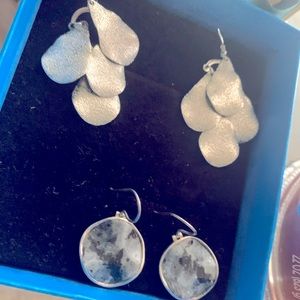 Silver earrings